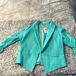 Juniors aqua blazer
